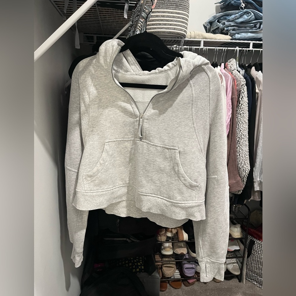 Brand new Lulu scuba half zip hoodie